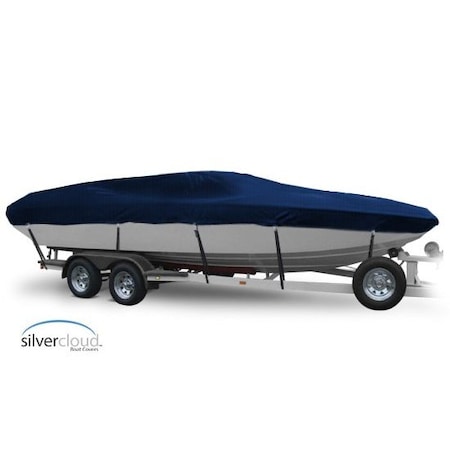 Eevelle Boat Cover DECK BOAT Low Rails Inboard Fits 22ft 6in L up to 102in W Navy SCDEK22102-NVY